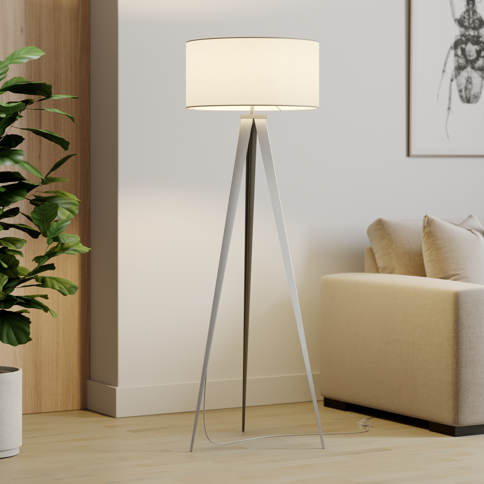 Elegant tripod floor lamp Benik