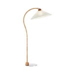 Lampa stojąca Esset, naturalna/biała, brzoza, wysokość 150 cm