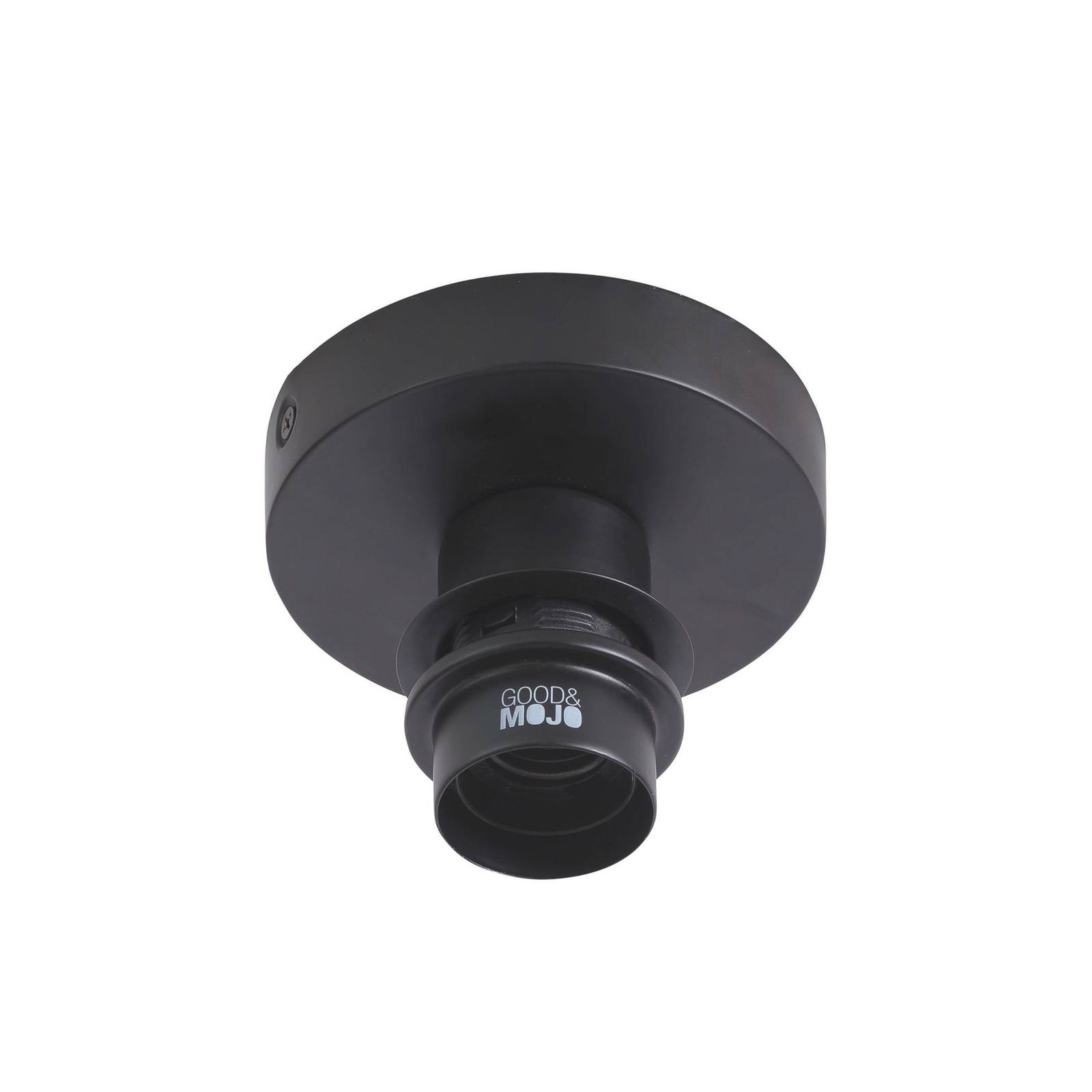 Lampa sufitowa Good & Mojo Andros, czarny/naturalny/biały, Ø 45 cm