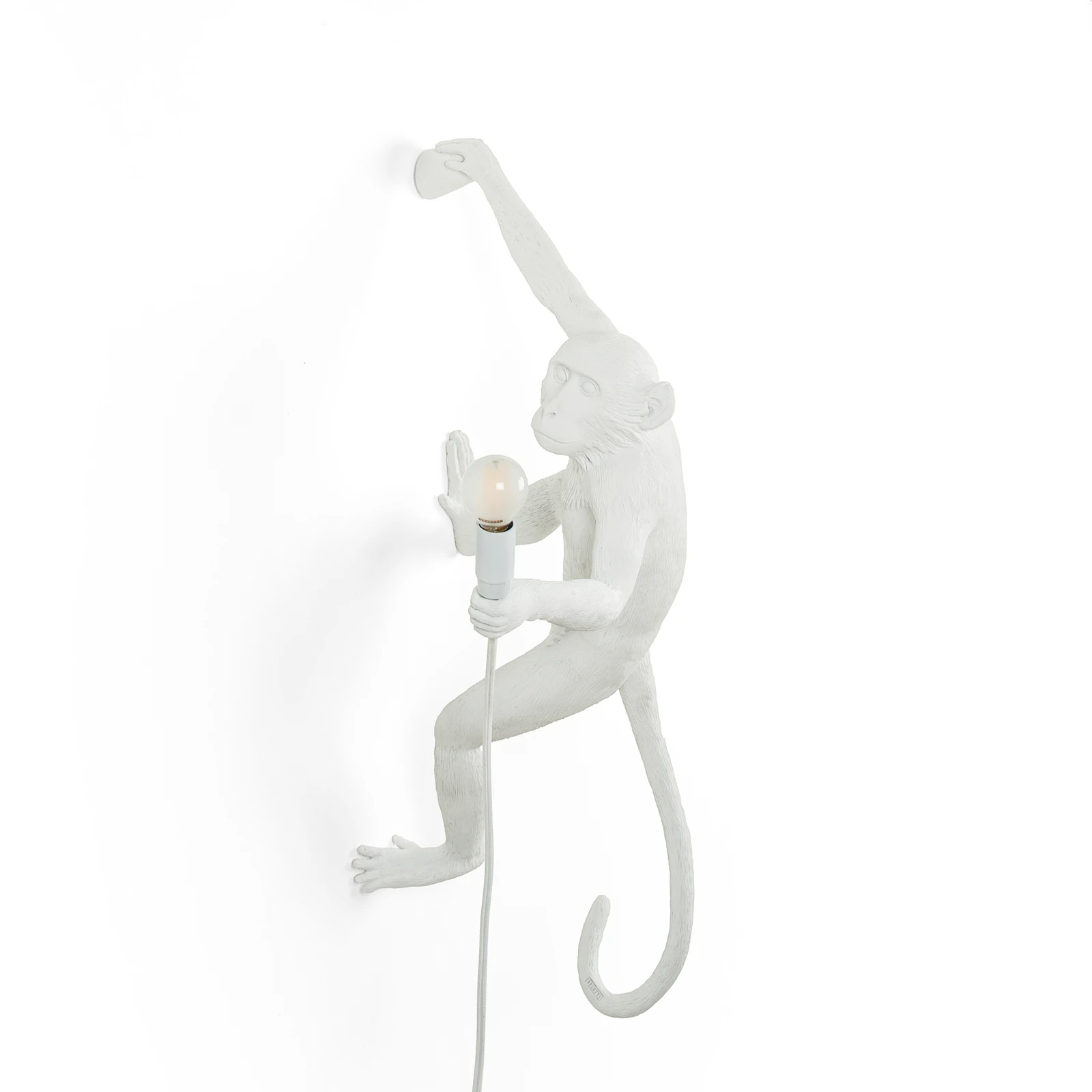 SELETTI Monkey Lamp LED-Deko-Wandlampe weiß rechts