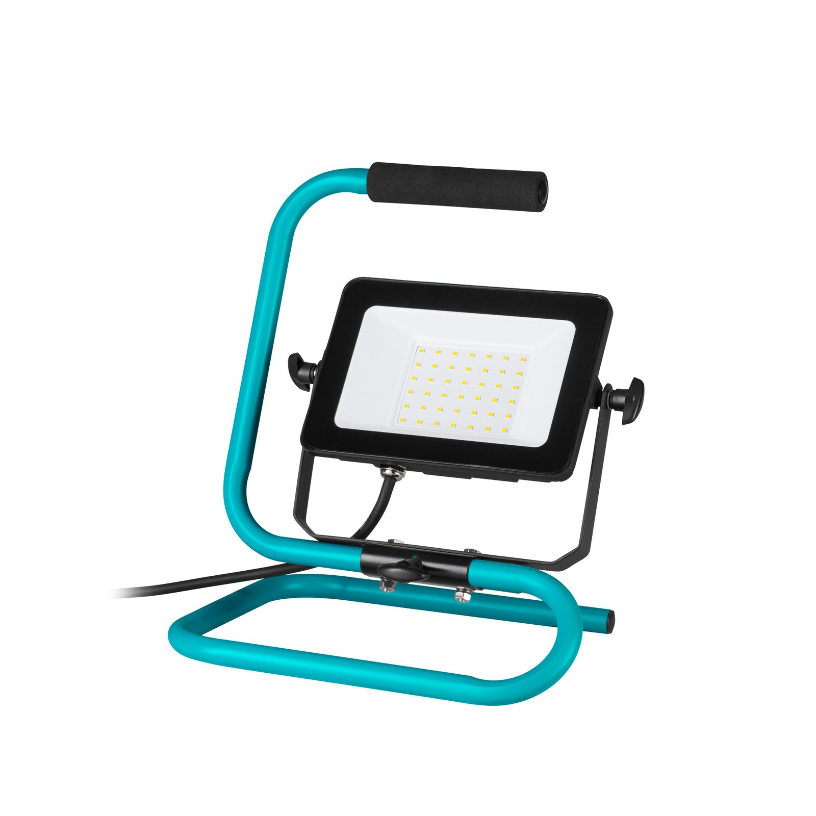 LED-välisvalgustid Avelar, must/türkiis, laius 32 cm, metall