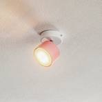 Ceiling spotlight Cloudy 1-bulb pink