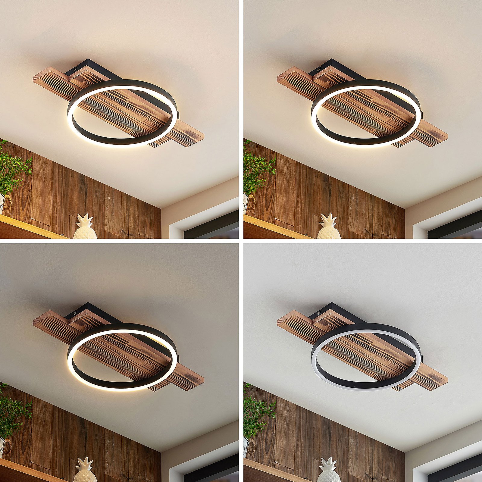Lindby Sentoa LED ceiling light, 1-bulb