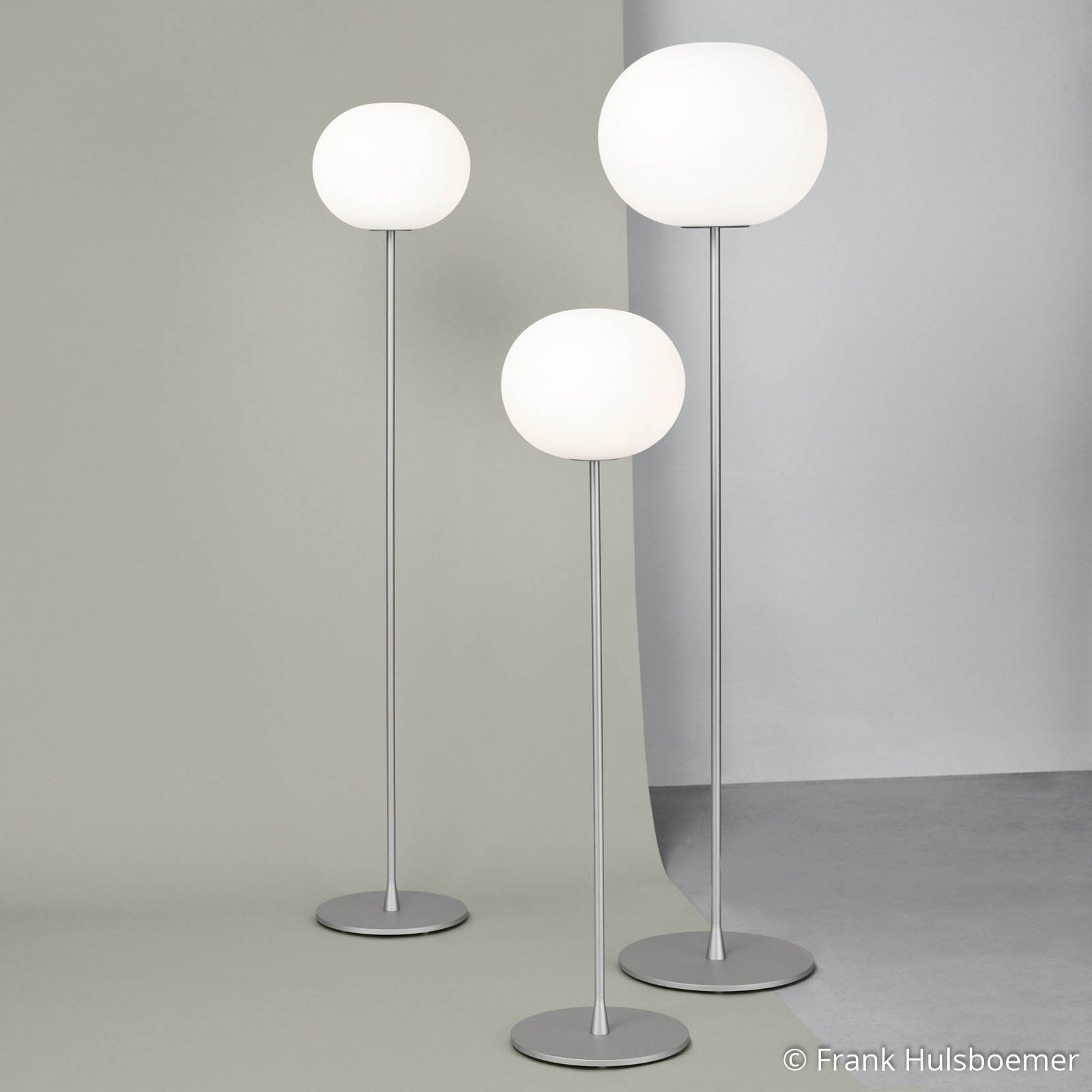 Glo-Ball F1 Gulvlampe Silver - Flos
