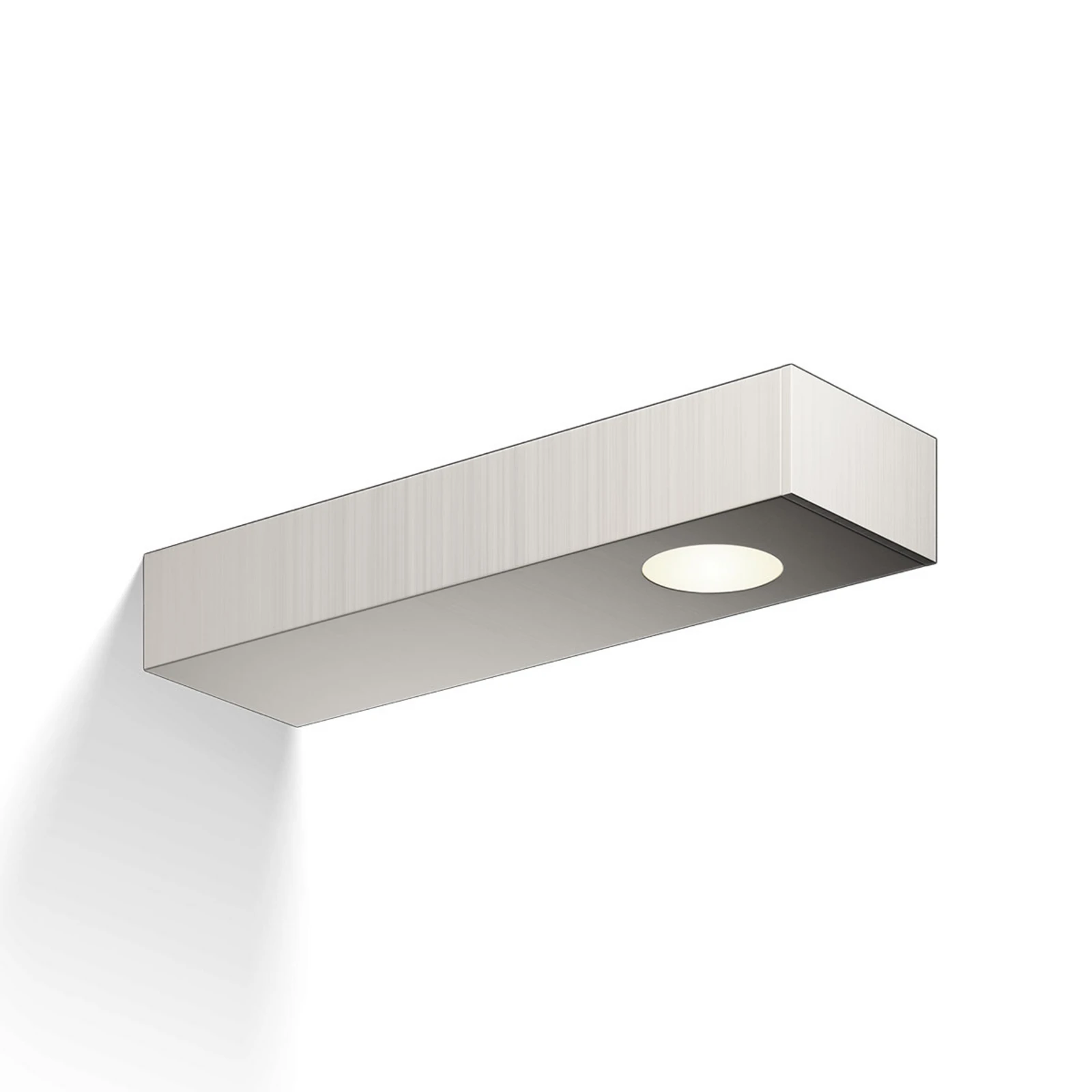 Fal és tükör lámpa Flat 2 LED, matt nikkel