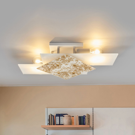 Applique Bandiera décorée à la feuille d'or, 46 cm