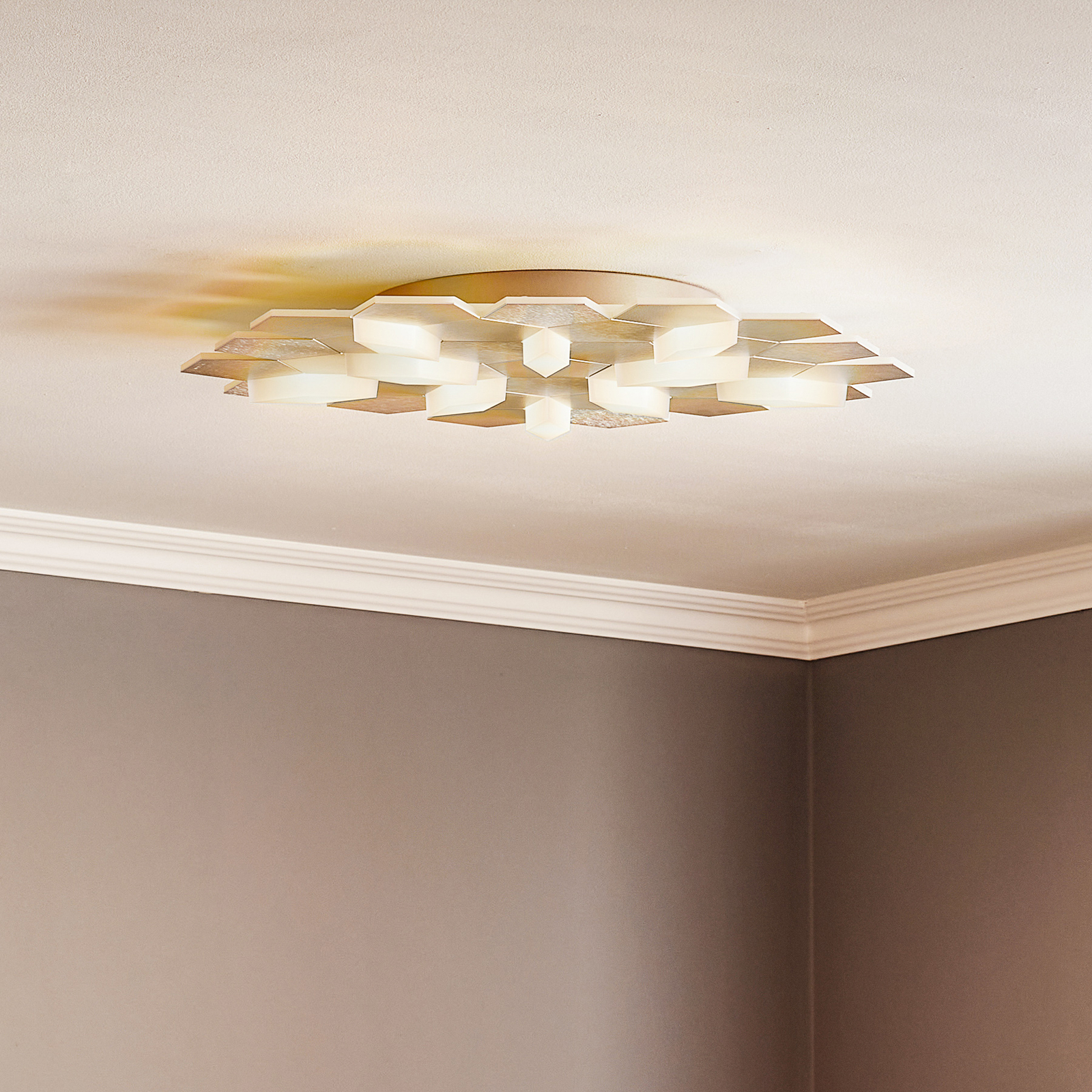 GROSSMANN Karat LED ceiling light, 10-bulb