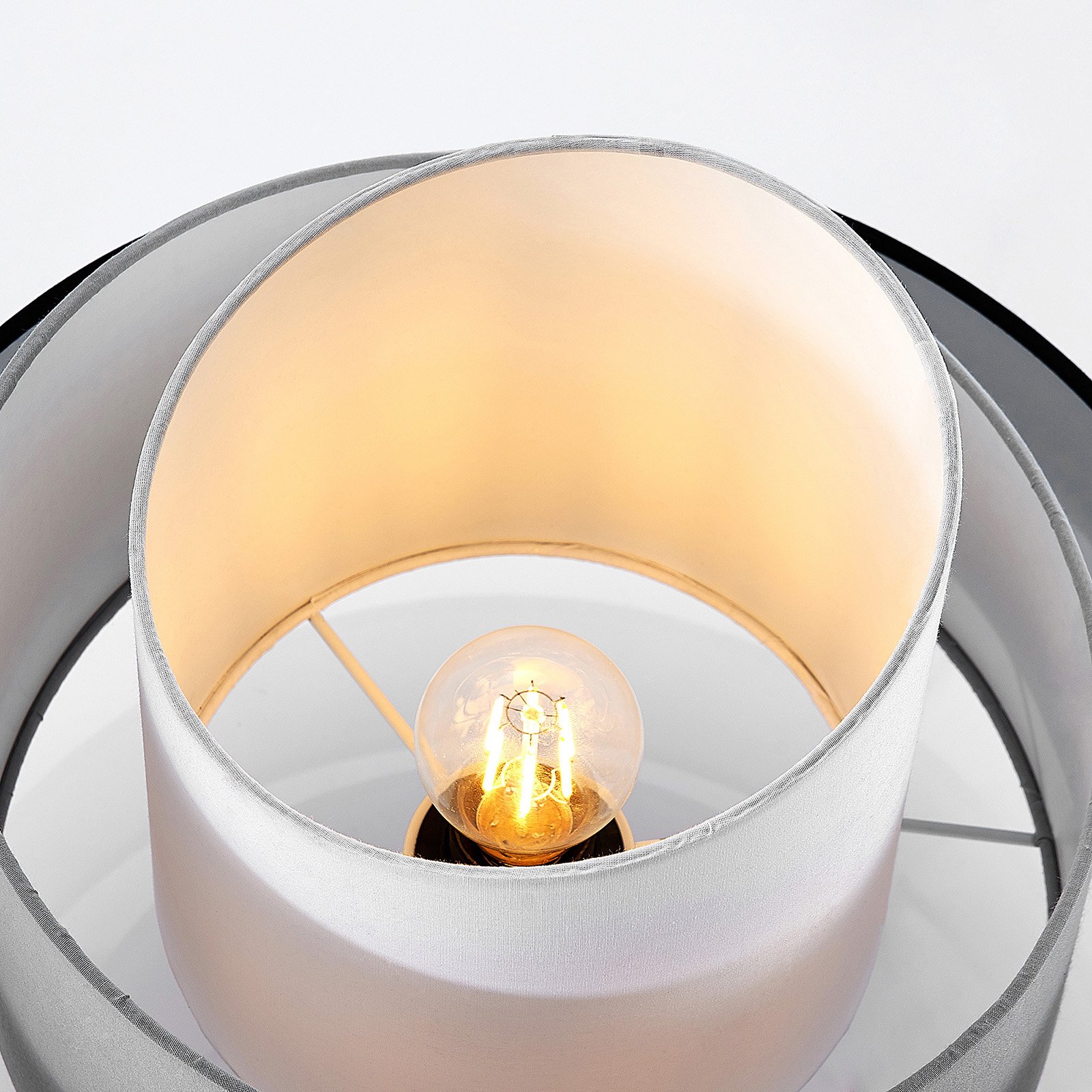 Coria Ceiling Lamp Black/Grey - Lindby