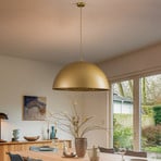Hängeleuchte Fera, gold/schwarz gesprenkelt