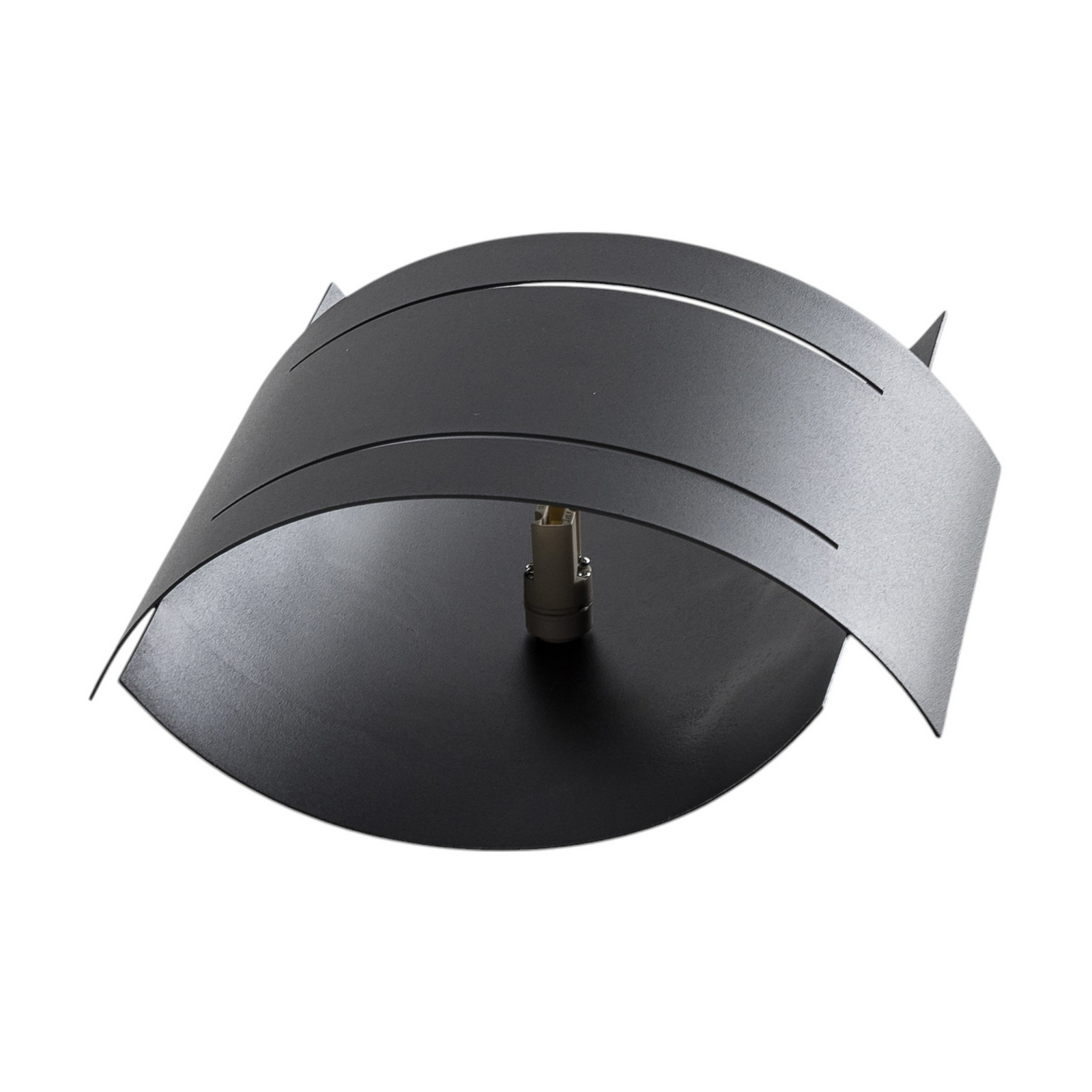 Euluna Isotta wall light, semicircular, black