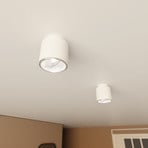 Nano ceiling light, white, 1-bulb, metal