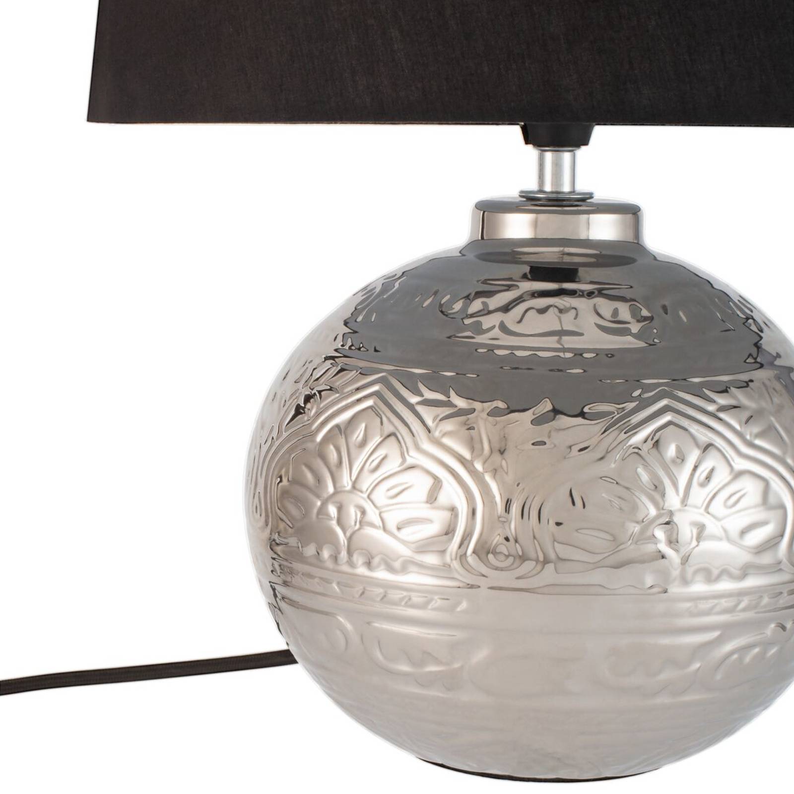 Pauleen Touch of Silver lampa stołowa ceramika