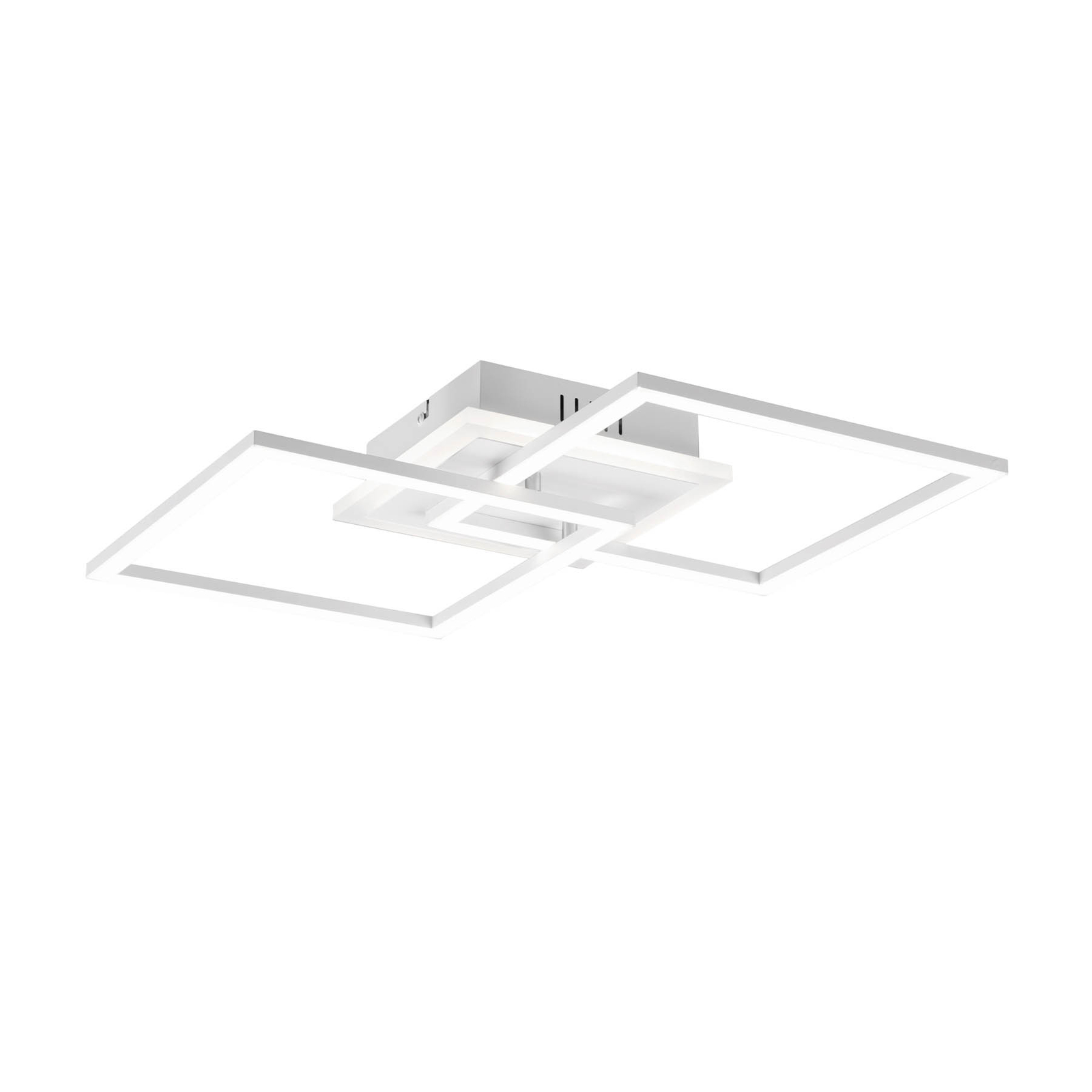 Candeeiro de teto LED quadrado Venida, branco