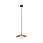 Hängeleuchte 2598, terrakotta, Ø 29 cm, Ton/Glas, G9