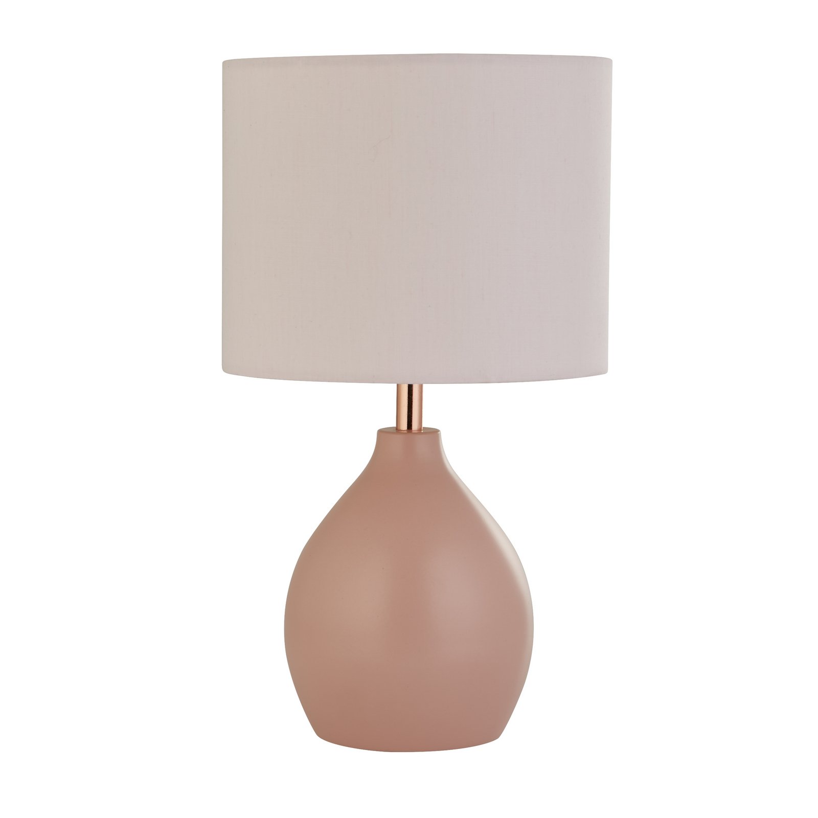 Tischleuchte Keisli, beige, Textil, 22 cm, E14