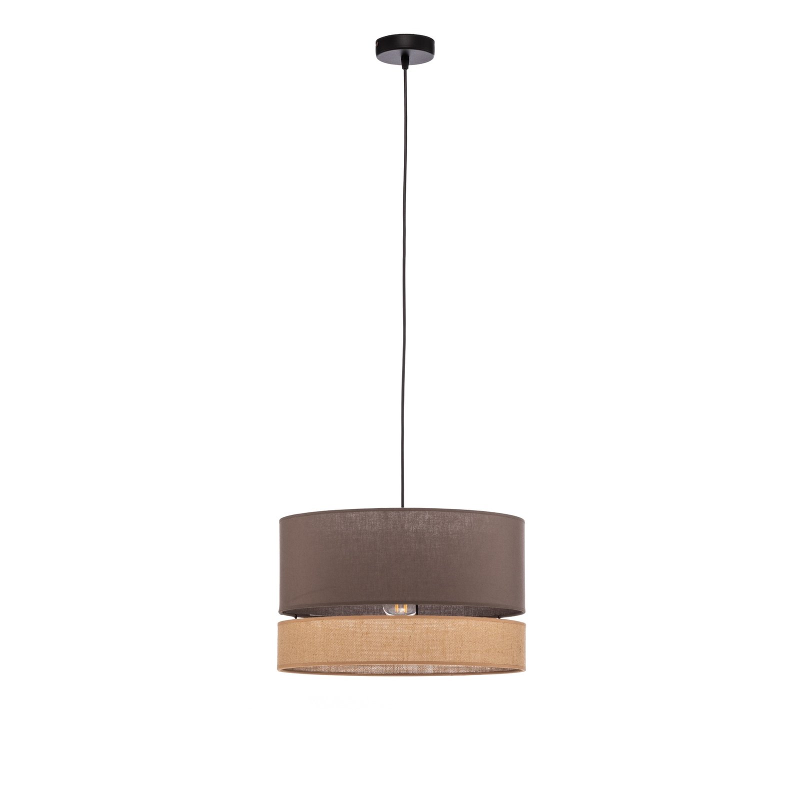 Euluna Levo suspension, Ø 40 cm, jute/terre