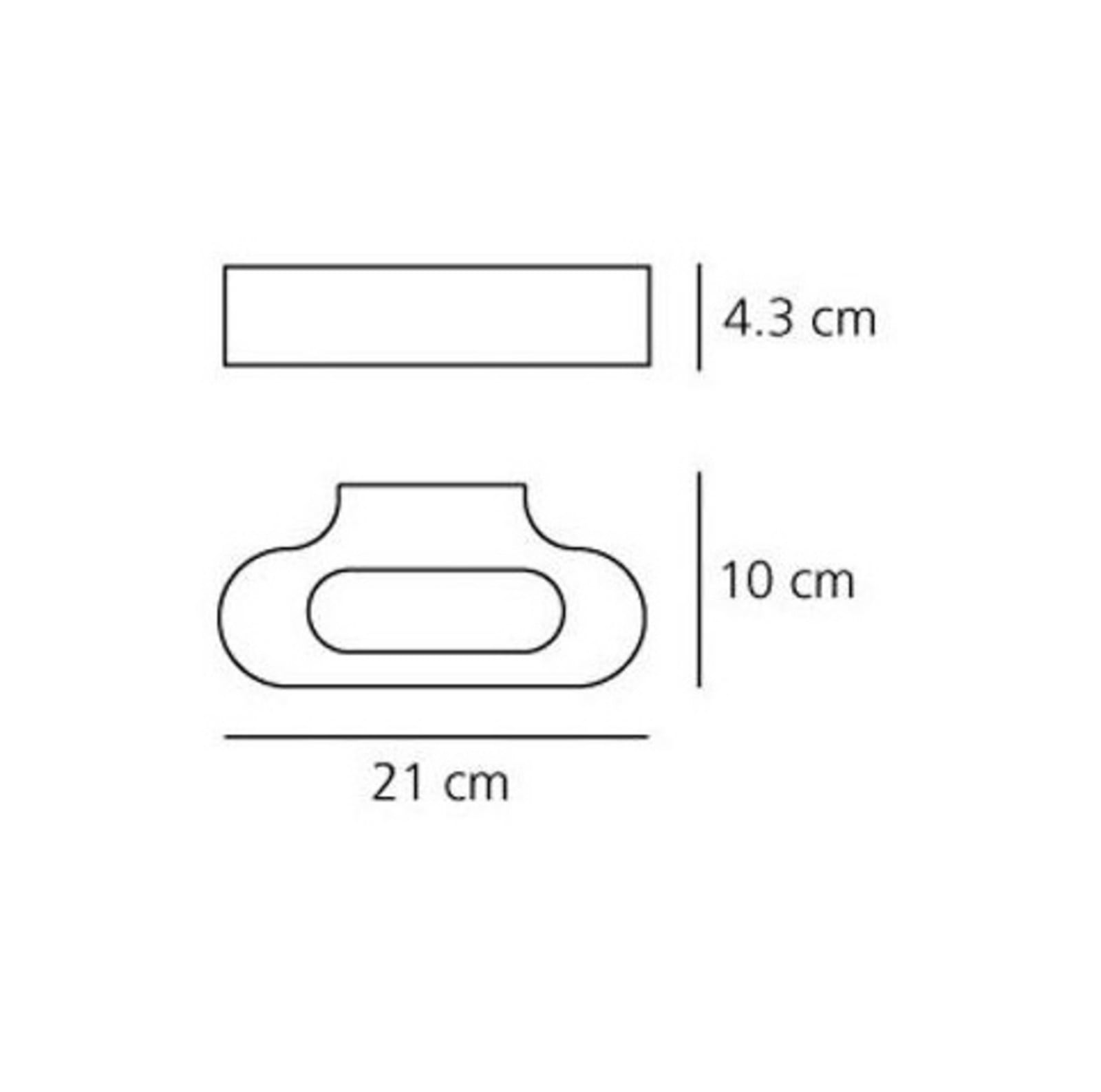 Talo LED 21 Wandleuchte Poliertem Chrom Artemide - Flurbereich - Aluminium