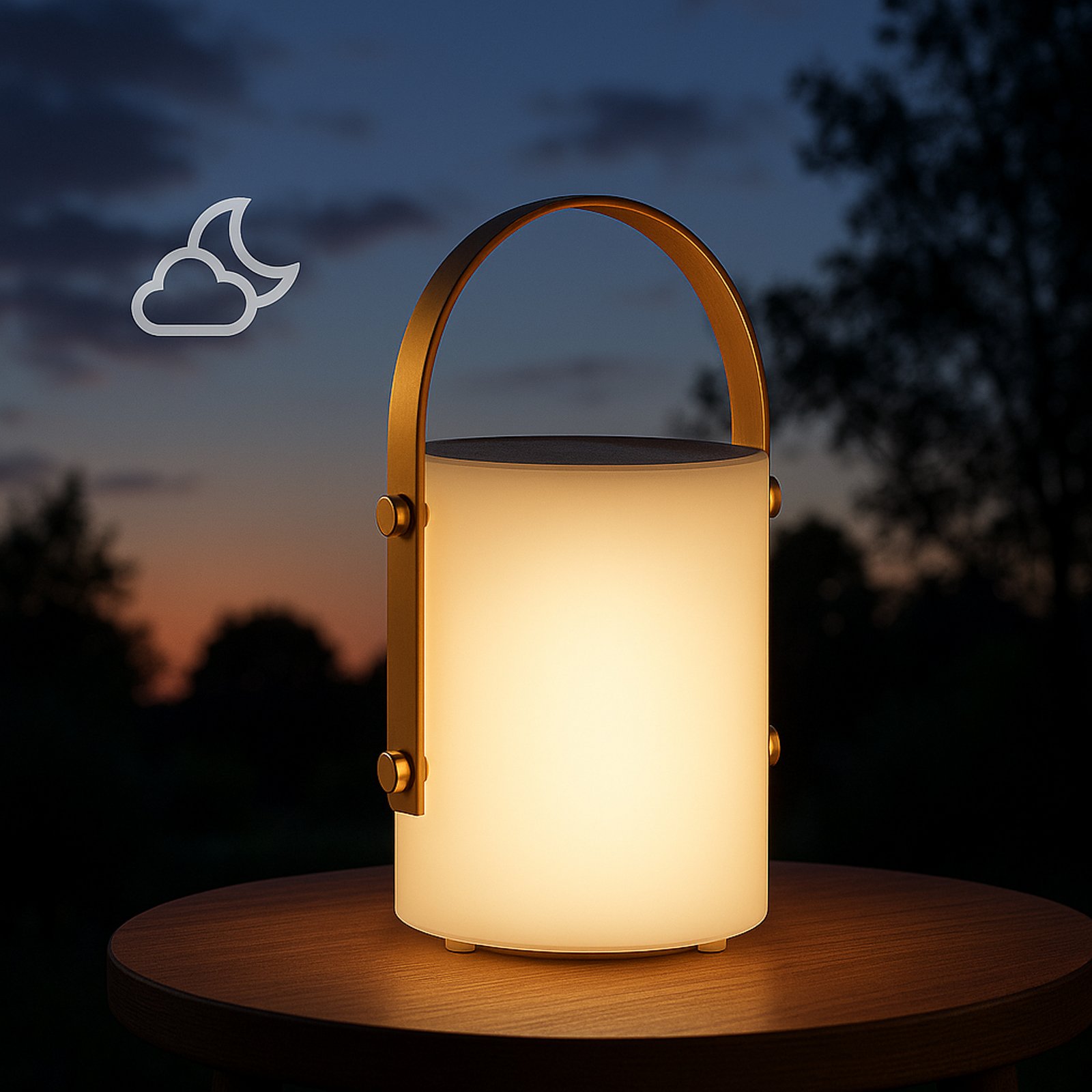 LED-Solarleuchte Bari mit Akku und Fernbedienung LED-Solarleuchte Bari mit Akku und Fernbedienung