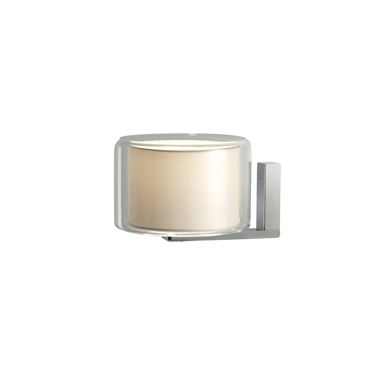 MARSET Mercer A wall light, glass and polyester