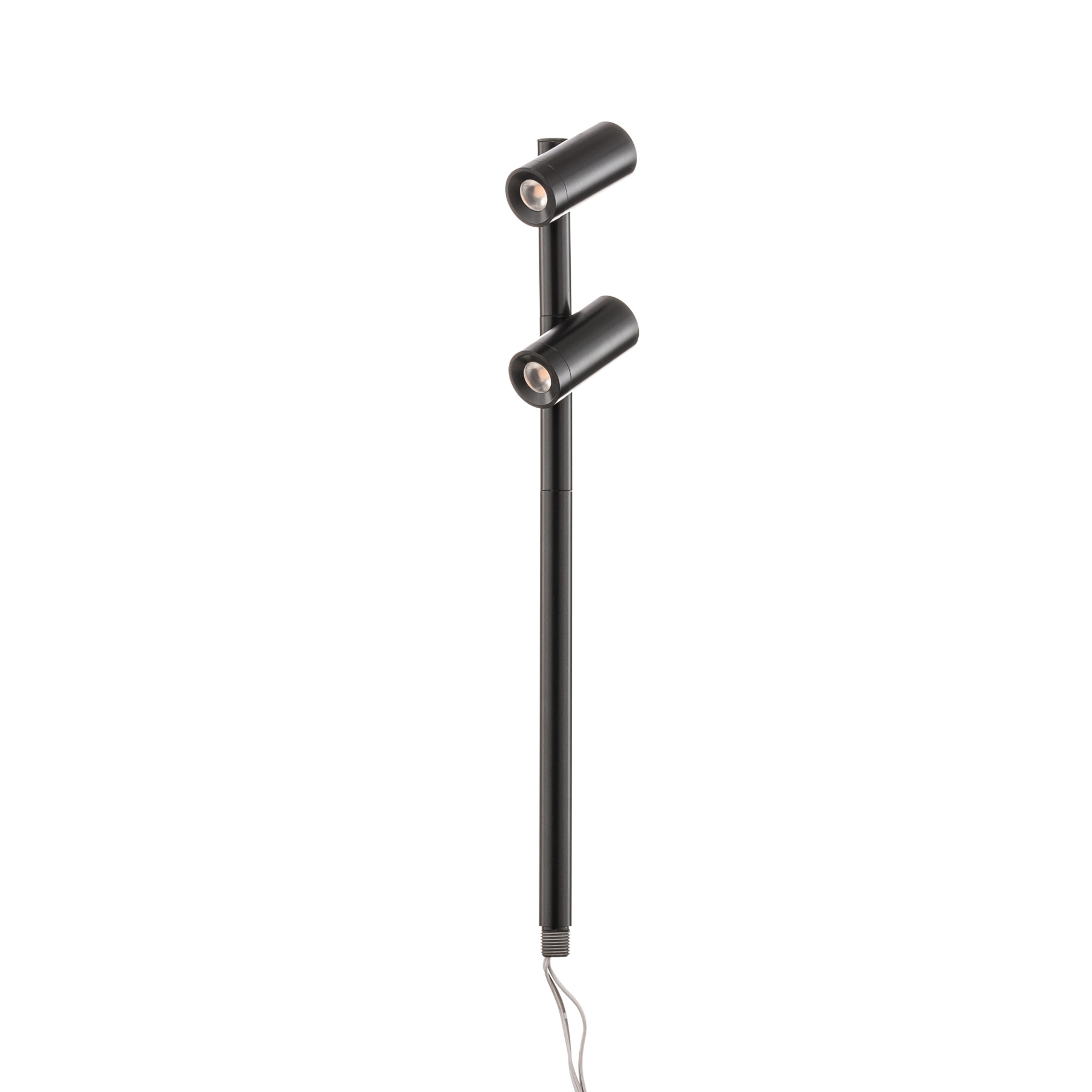 LED Duo Spot 2x3 W ww 250 mm noir