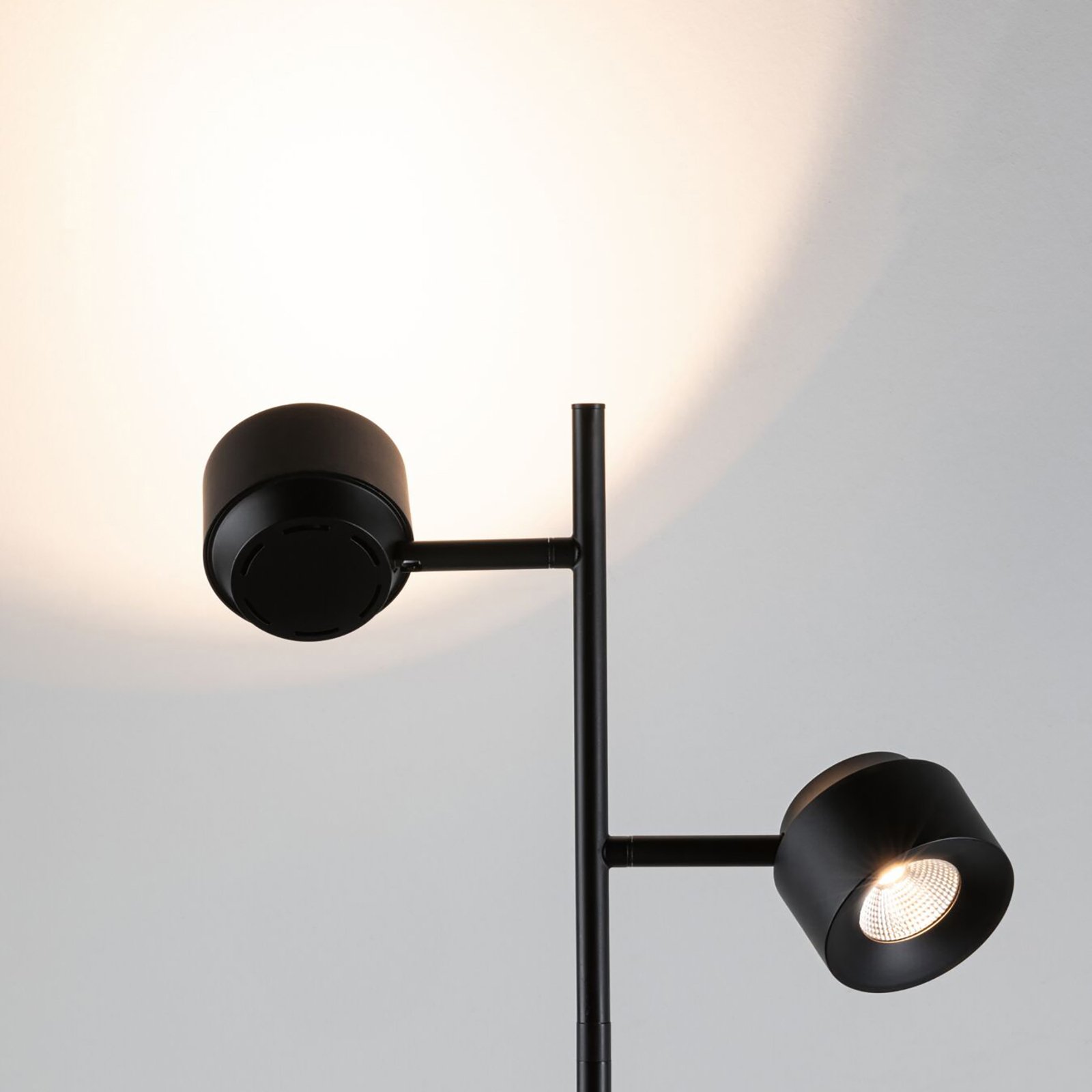 Puric Pane 2 Lampadaire 3-step Noir - Paulmann