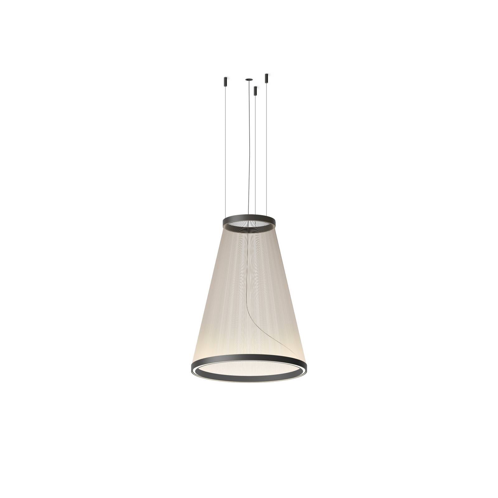 Suspension LED Vibia ARRAY beige 71 x 55 cm cône 927 à intensité variable