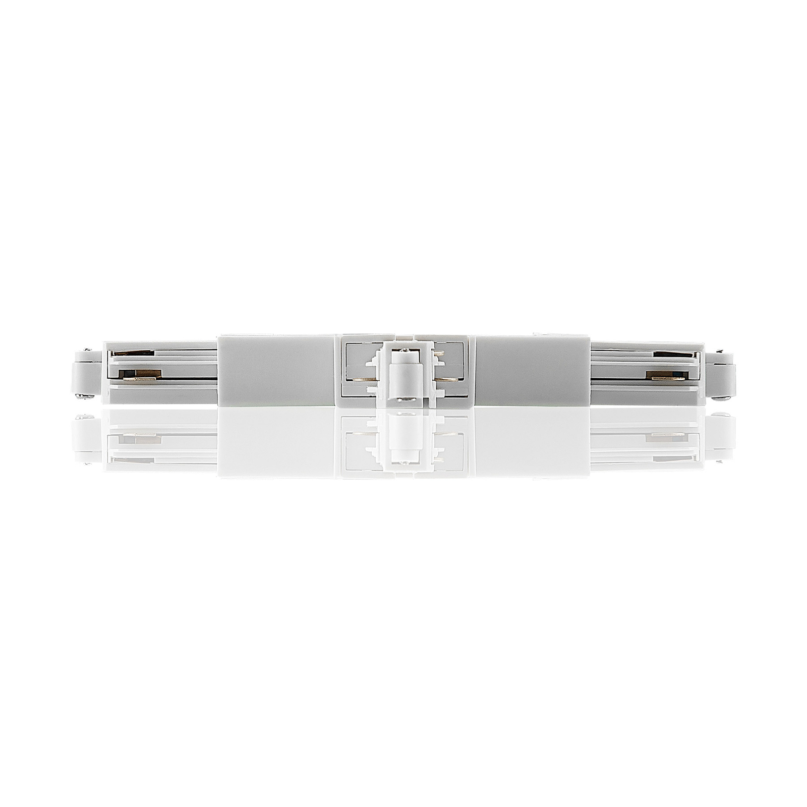 Lindby T-connector Linaro, white, single-circuit track lighting system