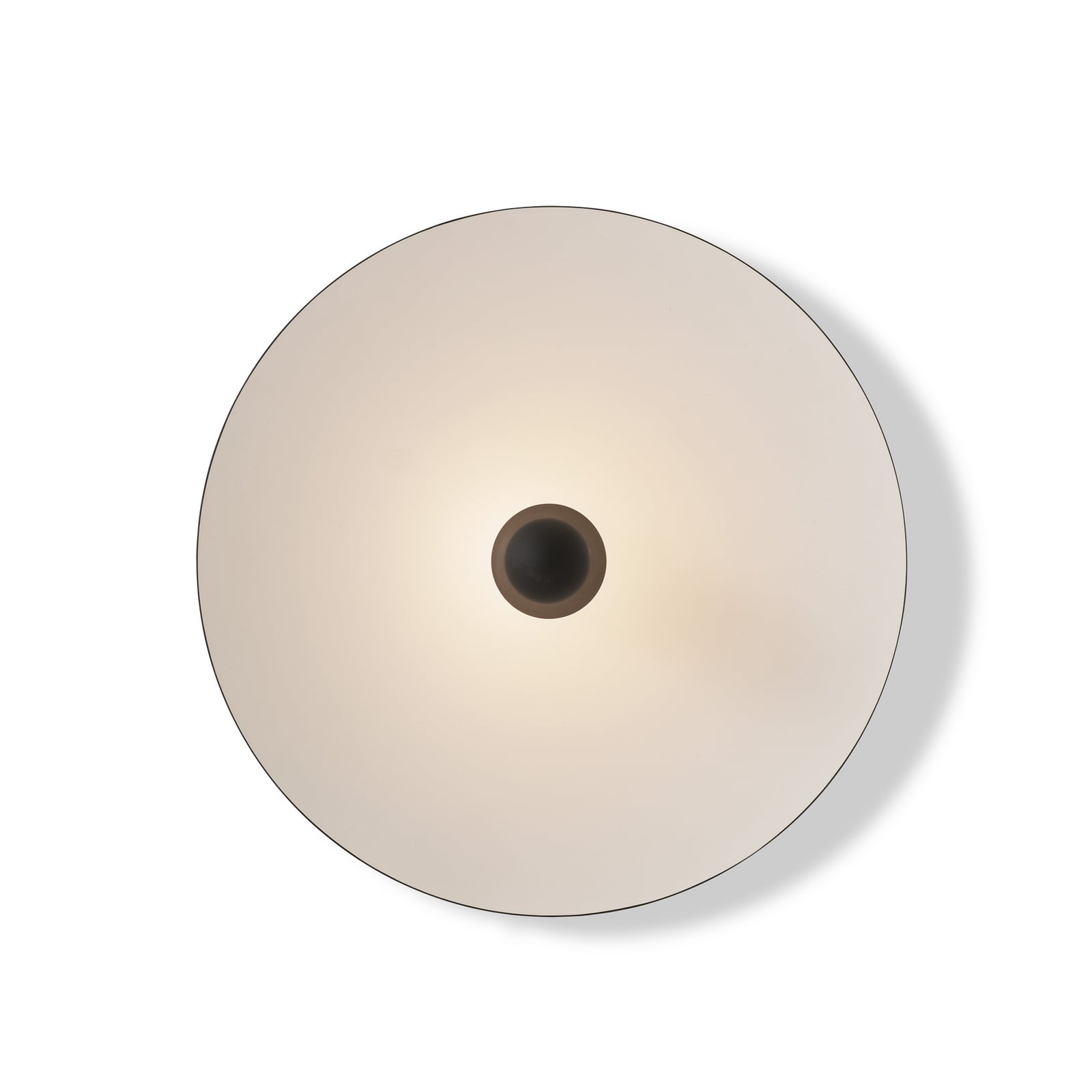 Applique a LED Kantarell, nero/bianco, Ø 55 cm - New Works Applique a LED Kantarell, nero/bianco, Ø 55 cm - New Works