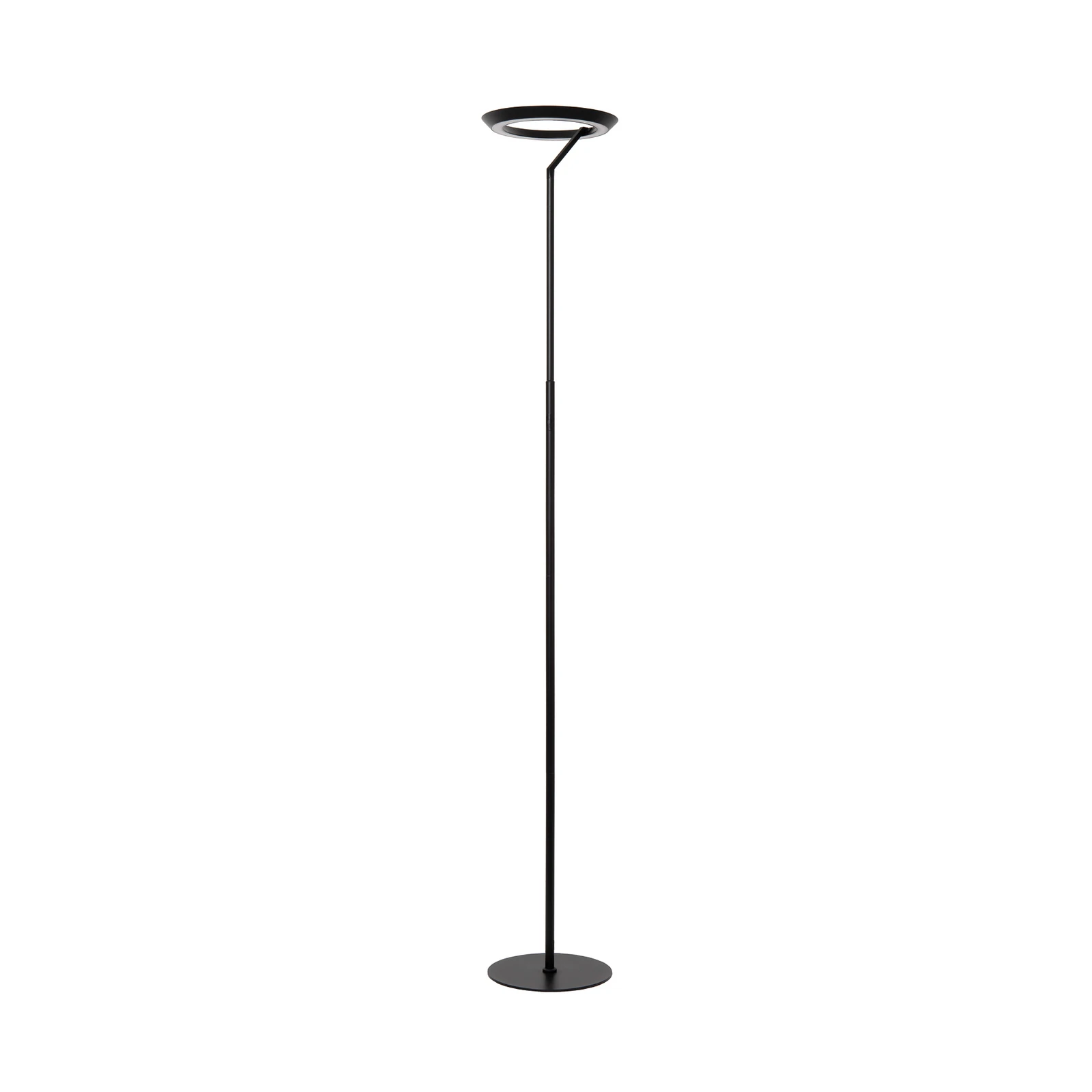 LED podna lampa Celeste, crna, visina 174 cm, metalna
