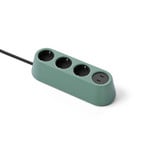Prise NOMAD BLOCK verte 3x type F + USB - Forming Function