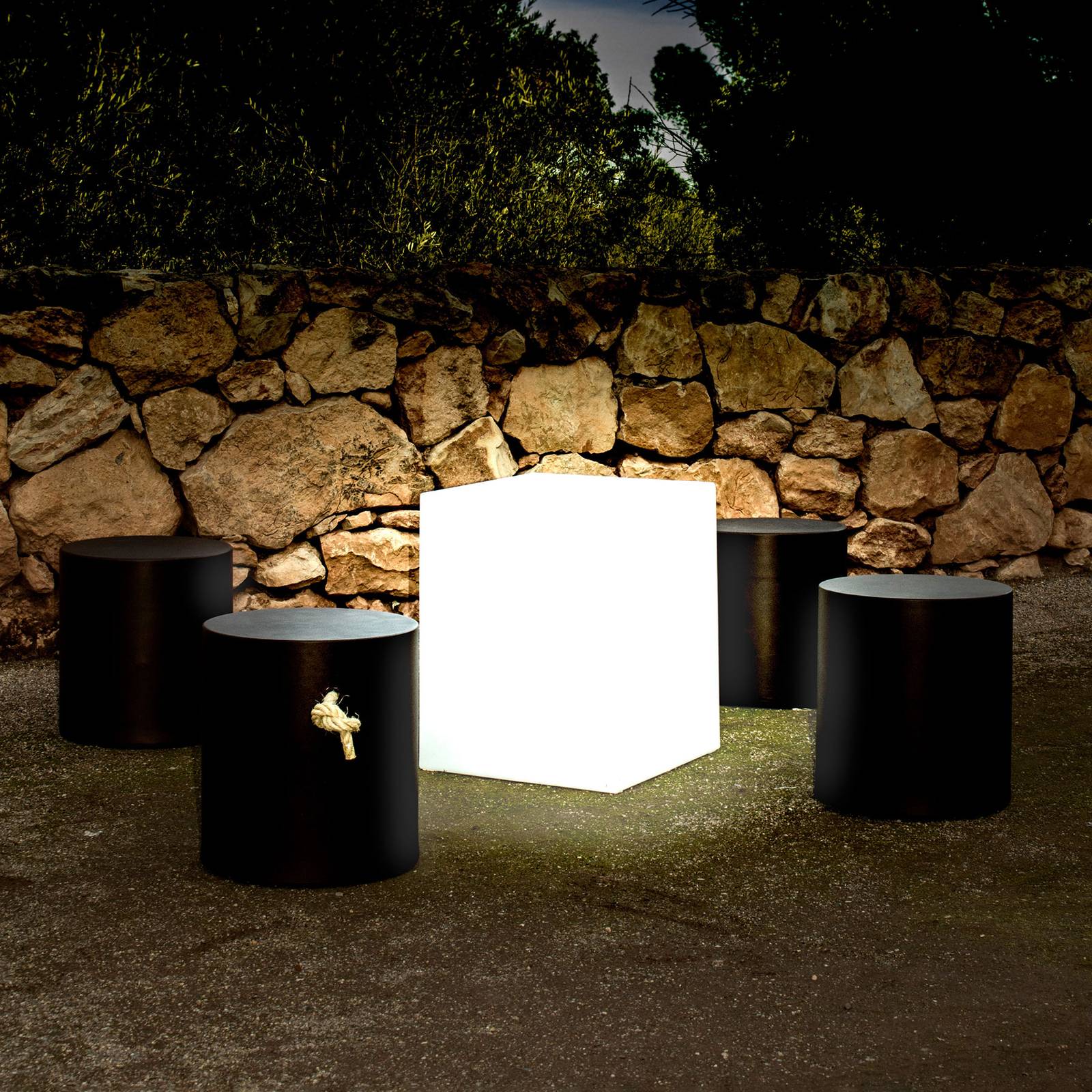 newgarden cuby lampe décorative cube hauteur 53cm
