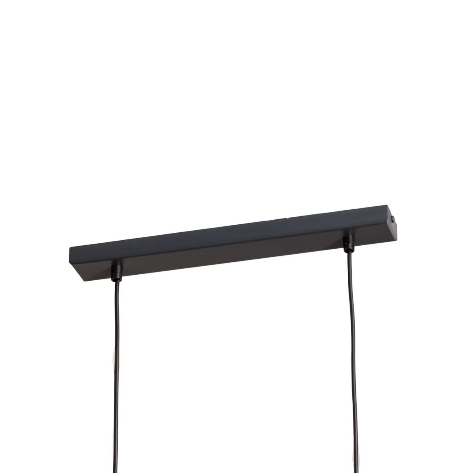 Rif 2 pendant light, anthracite, 2-bulb, linear, steel