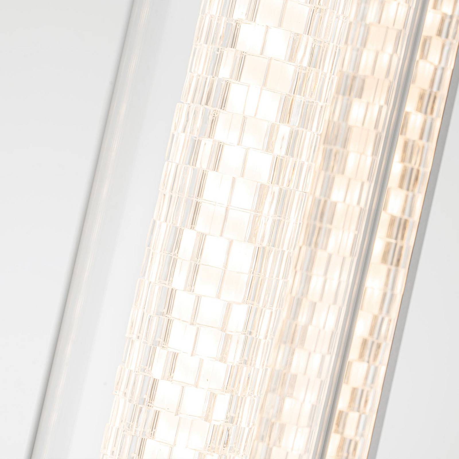 LED-Wandlampe ESPADA, chrom poliert Breite 70 cm Metall IP44 günstig online kaufen