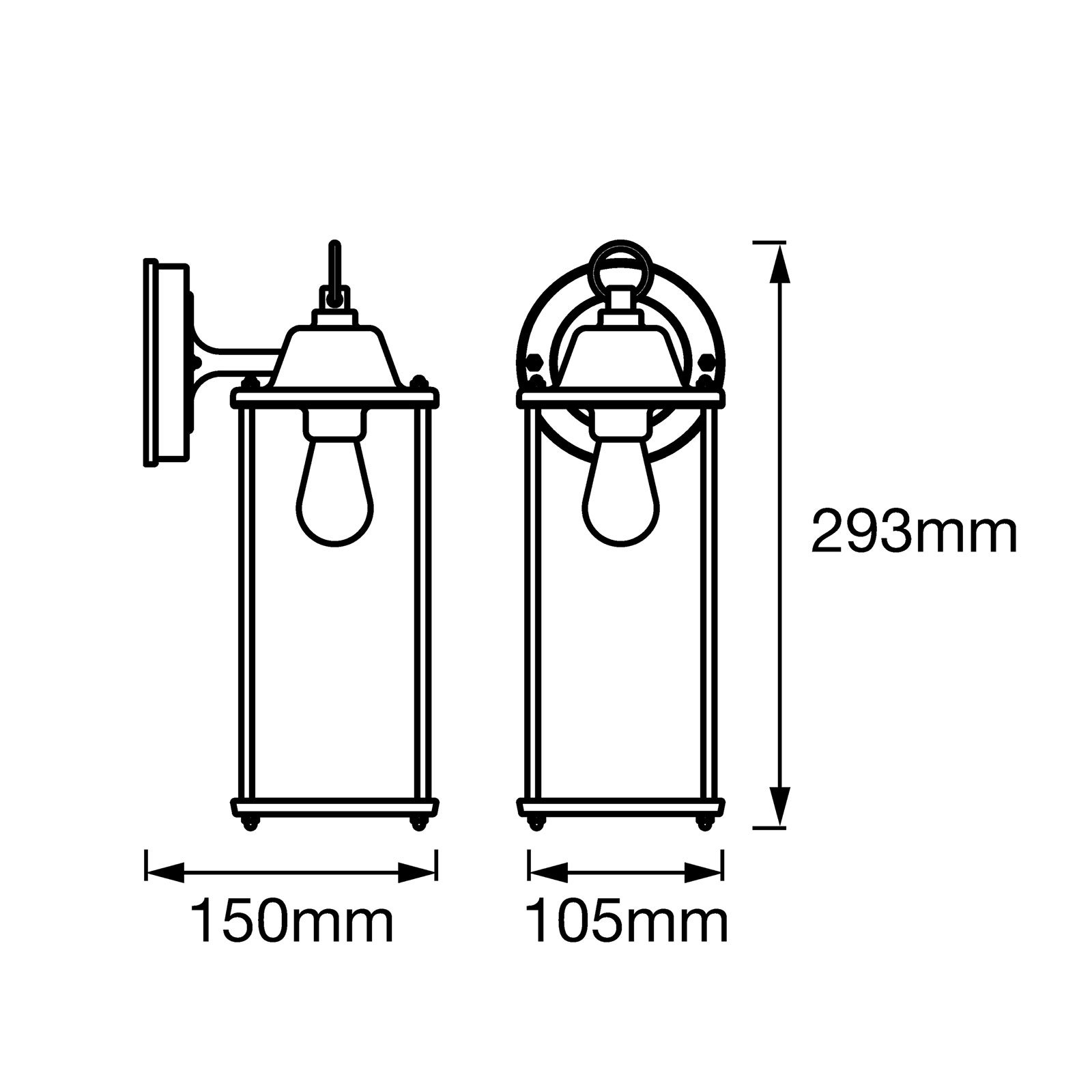 LEDVANCE Endura Classic Lantern Square 29.3 cm