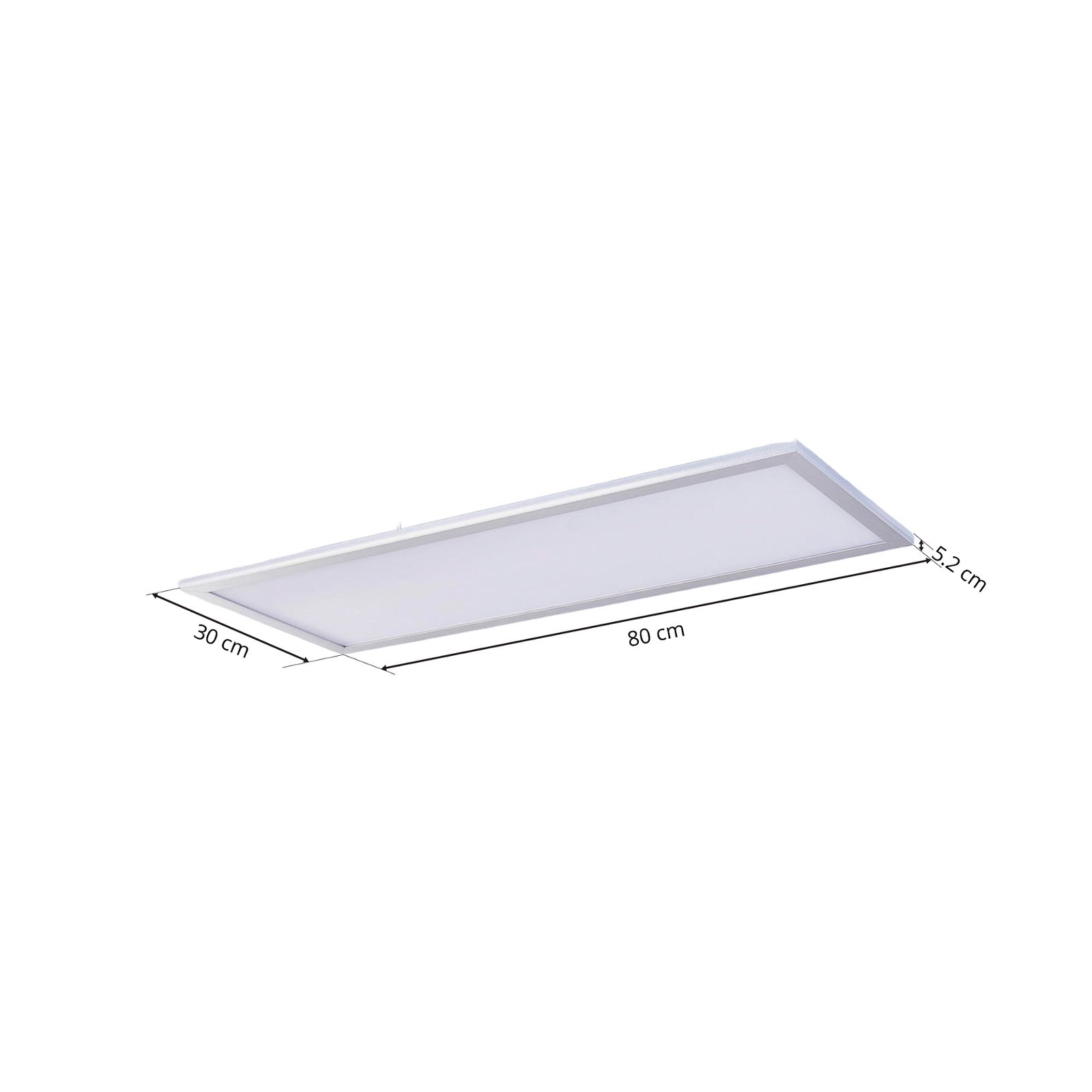 Livel LED Plafond4.000K 80x30 White/Silver - Lindby