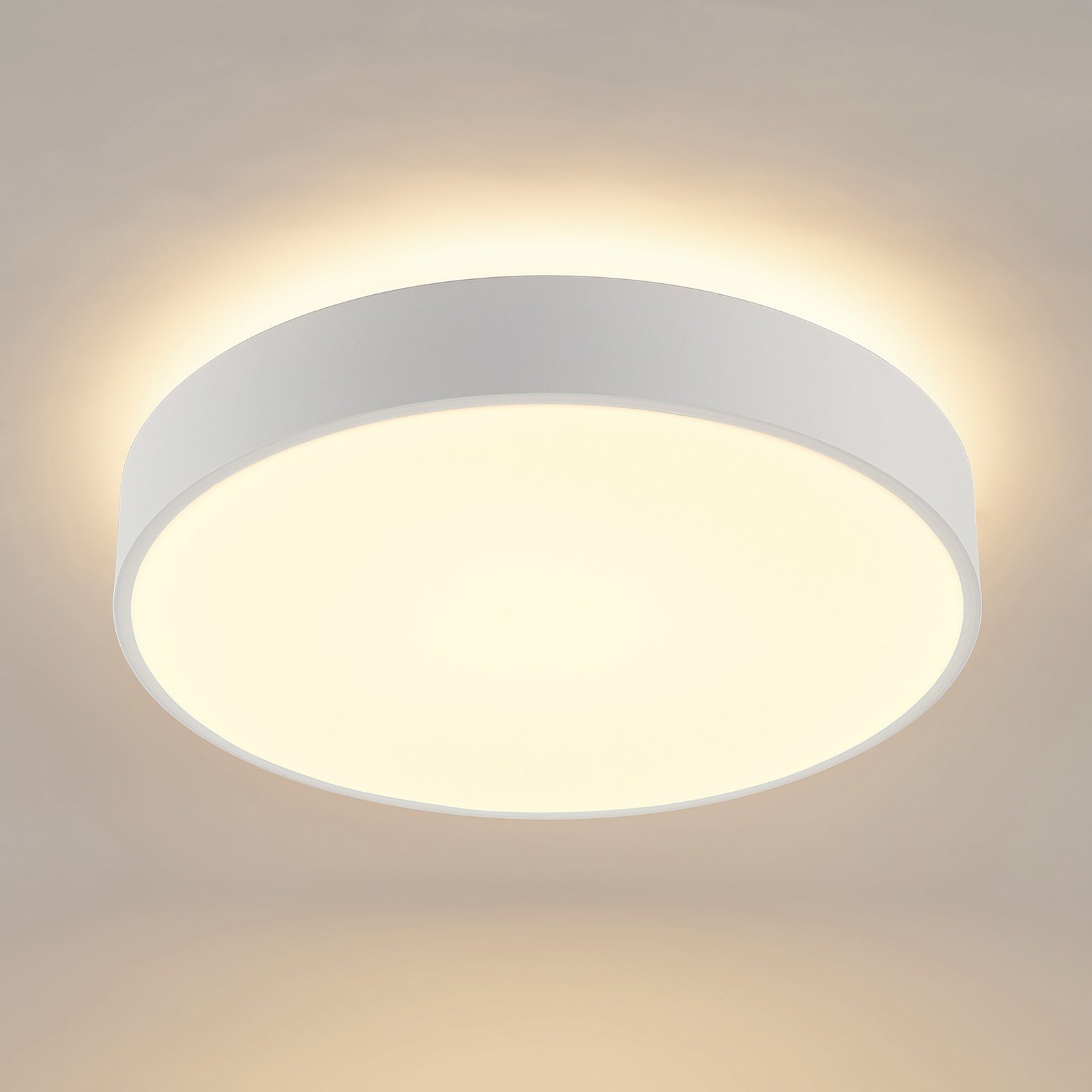 Arcchio LED-Deckenlampe Vanida, weiß, Ø 40 cm, up/down