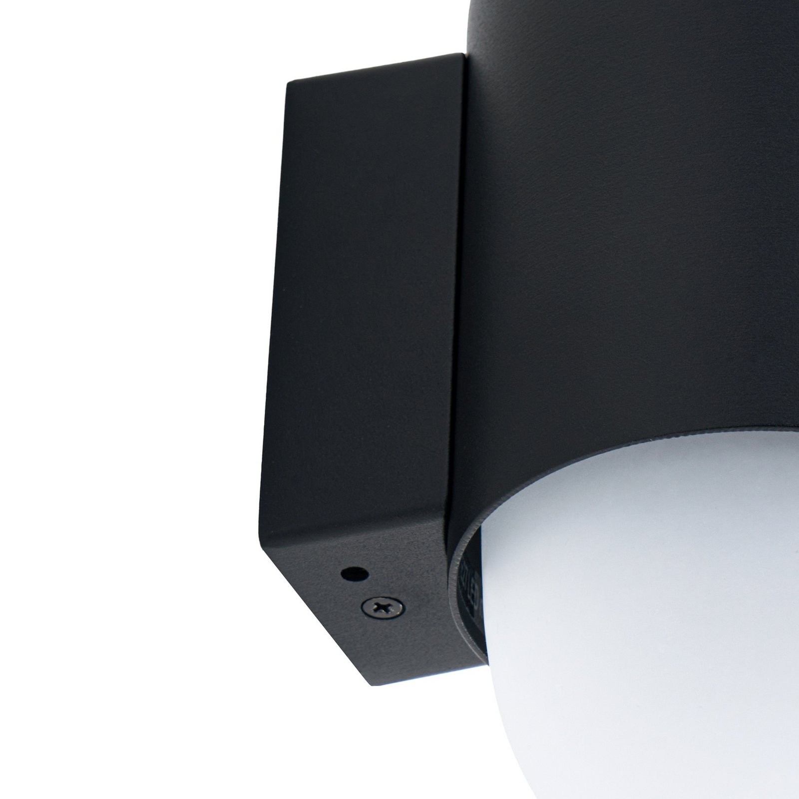 Pilva vanjska zidna svjetiljka, IP44, E27, metalna, crna - Lindby Pilva vanjska zidna svjetiljka, IP44, E27, metalna, crna - Lindby