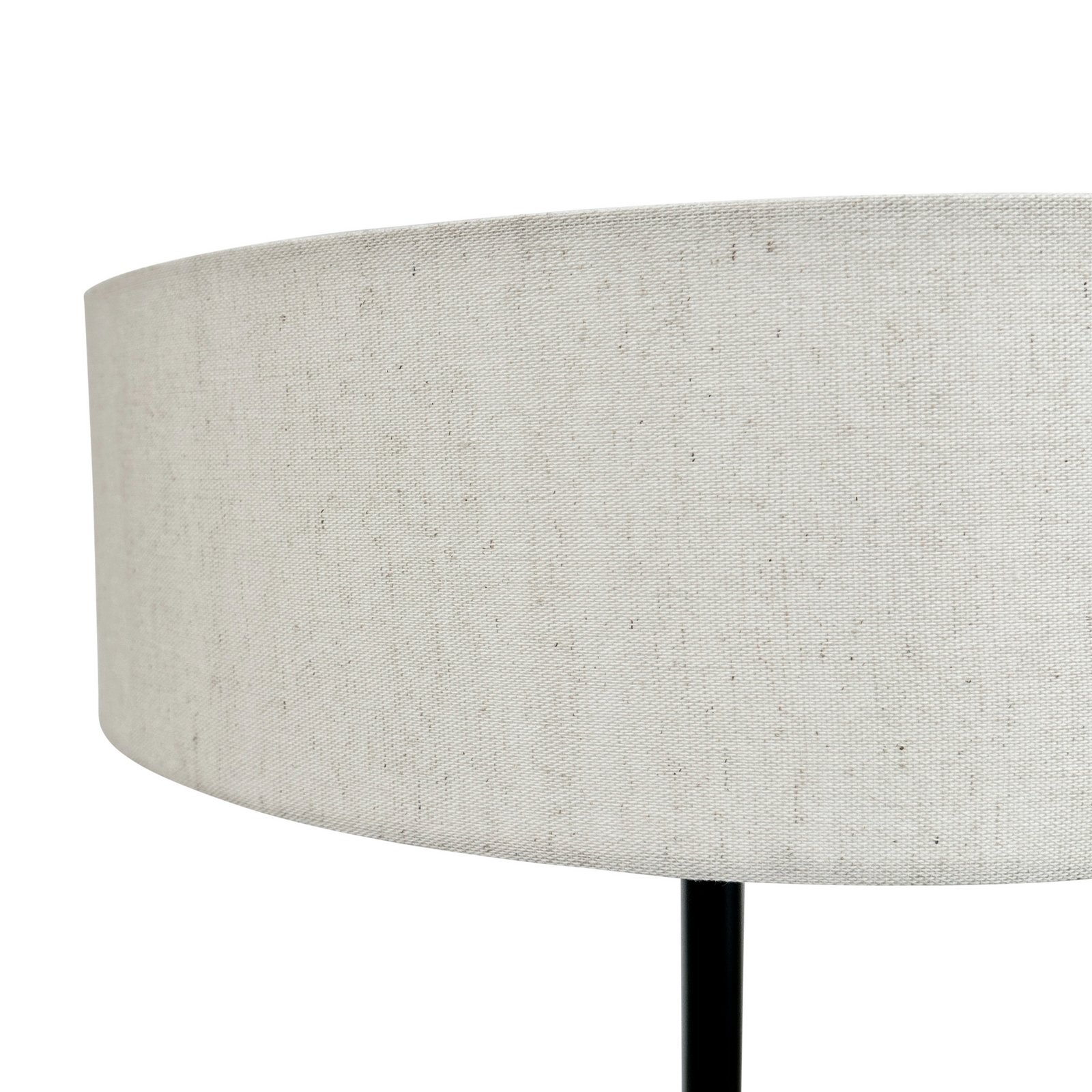 Dyberg Larsen põrandalamp Calix, must/looduslik, 150 cm