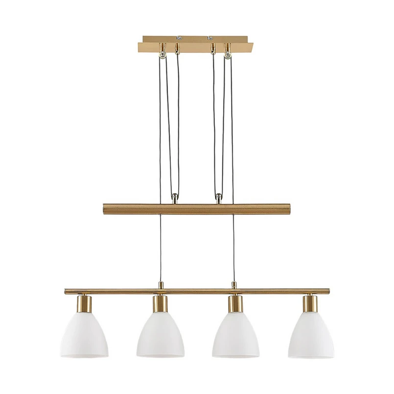 Lindby - Simeon Suspension White/Brass