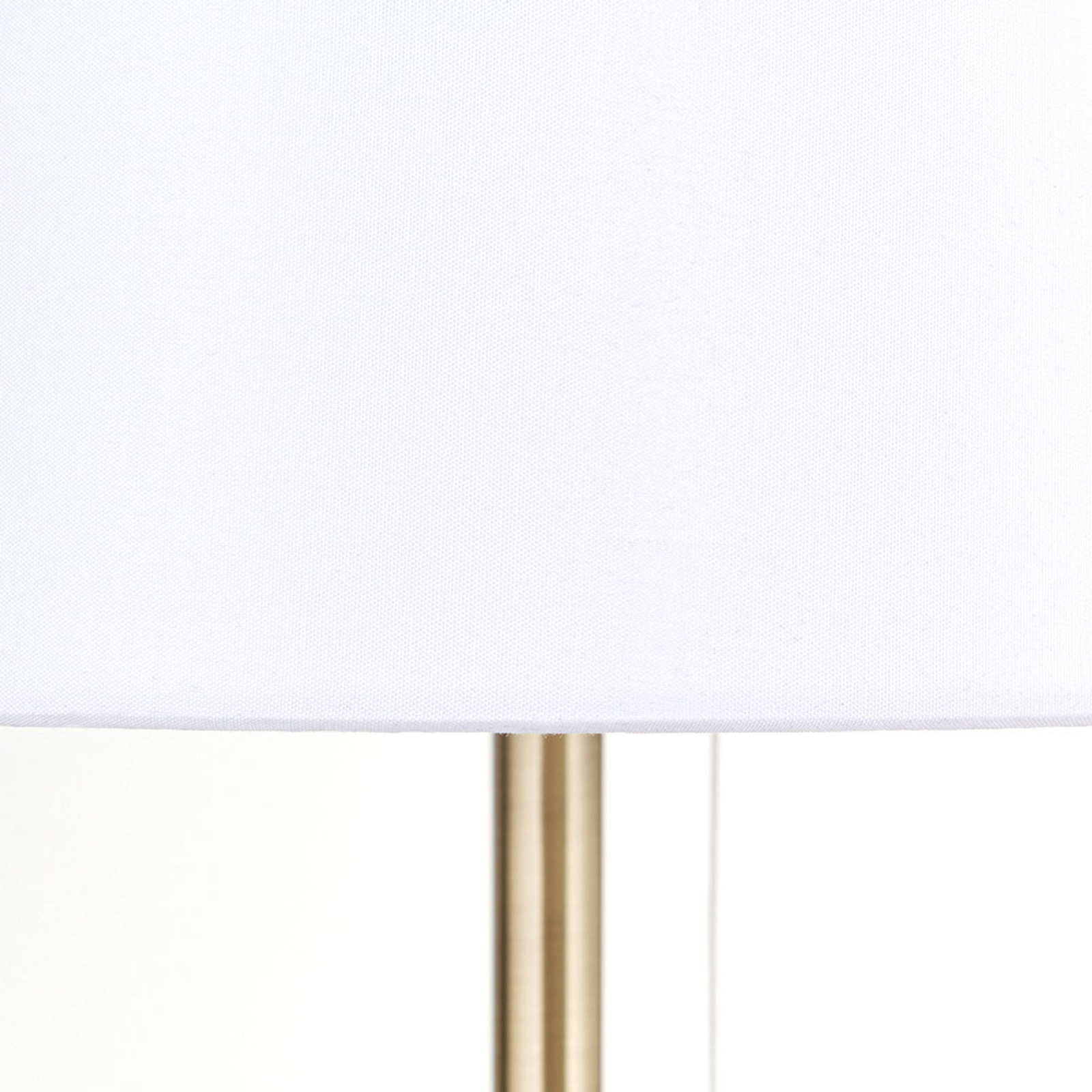 Ludwig table lamp, USB port white/antique brass