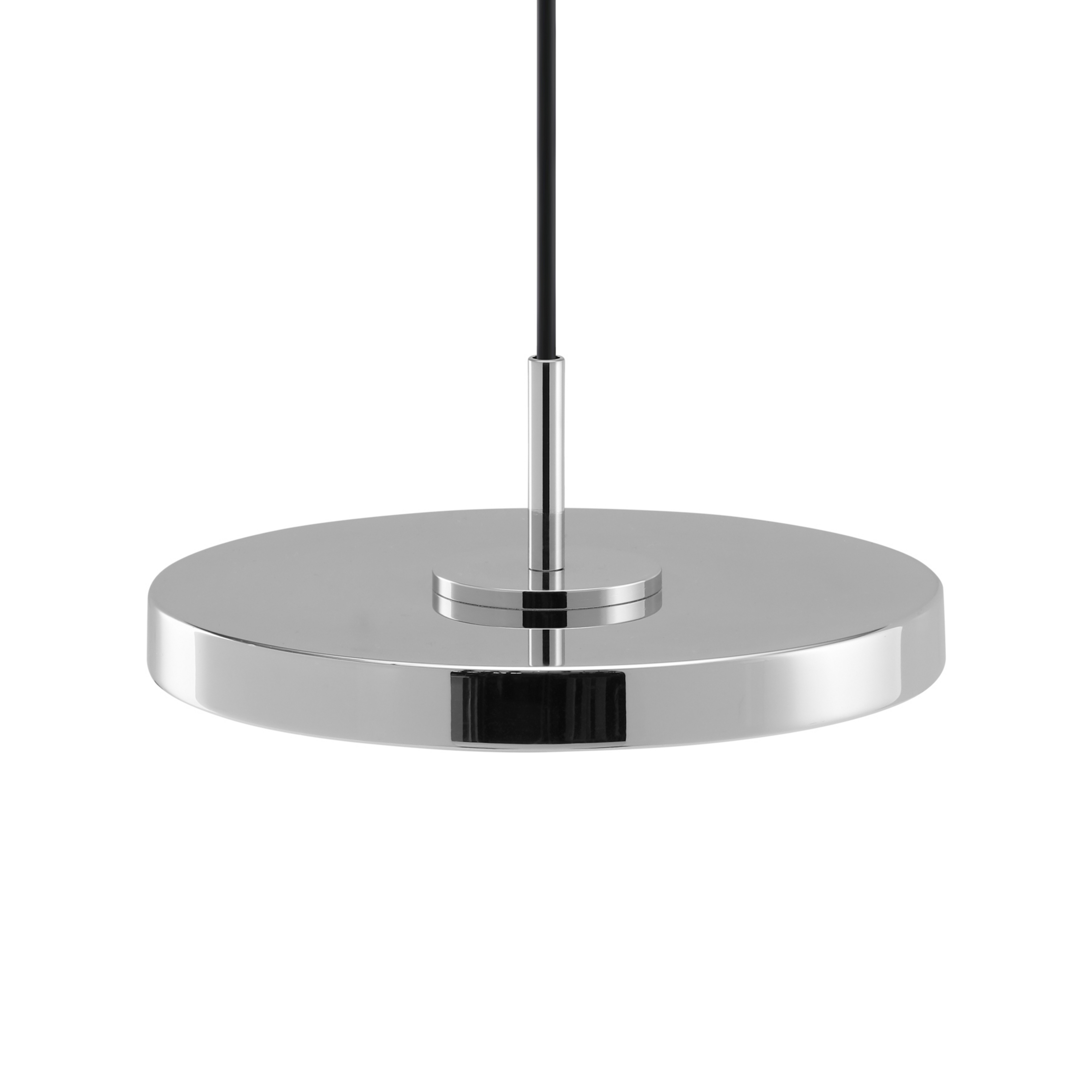 Asteria Micro LED hanging light, polished steel, Ø 15 cm - UMAGE