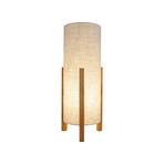 Lampada da tavolo 3193, legno, tessuto di lino, altezza 52cm
