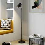 Karoli floor lamp with flexible arm, black