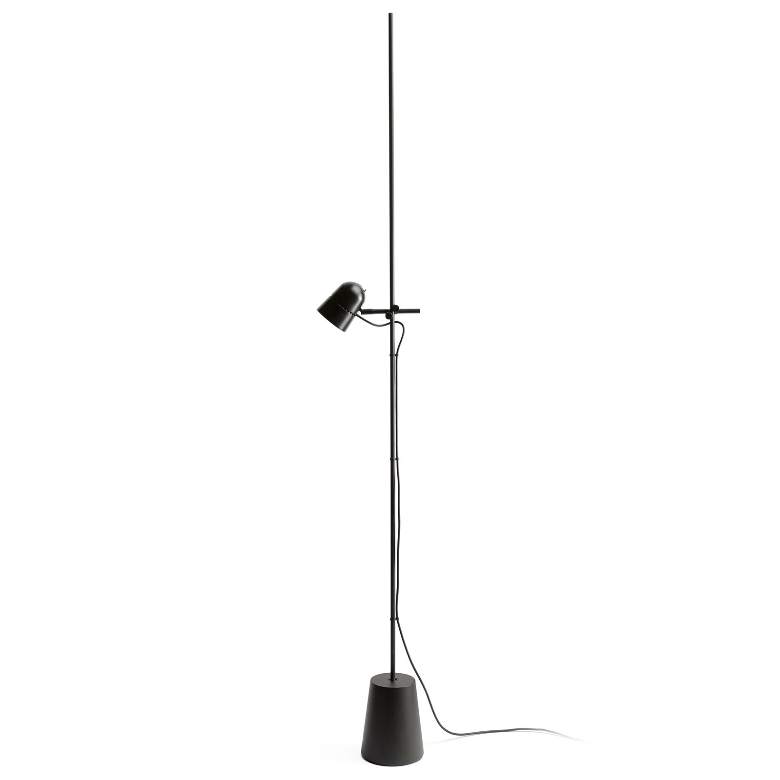 Luceplan Counterbalance stojaca LED lampa, čierna
