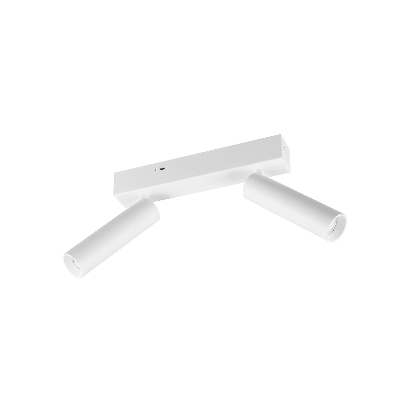 Faretto da soffitto Ambala, a 2 luci, bianco, metallo, CCT, dimmerabile