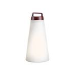 LED decorative outdoor light Sasha, rechargeable battery, height 41cm red