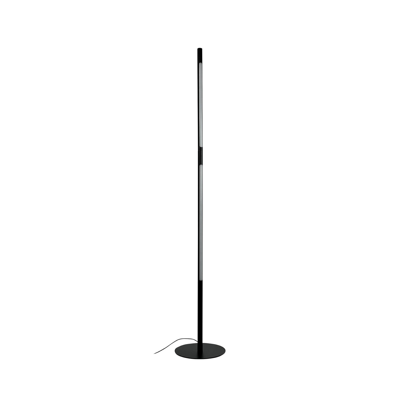 Dyberg Larsen LED стояща лампа Vagner, черна, височина 150 cm