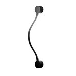 OLEV LED-Wandlampe Segmento, schwarz, Metall, 85 cm, 2.700 K