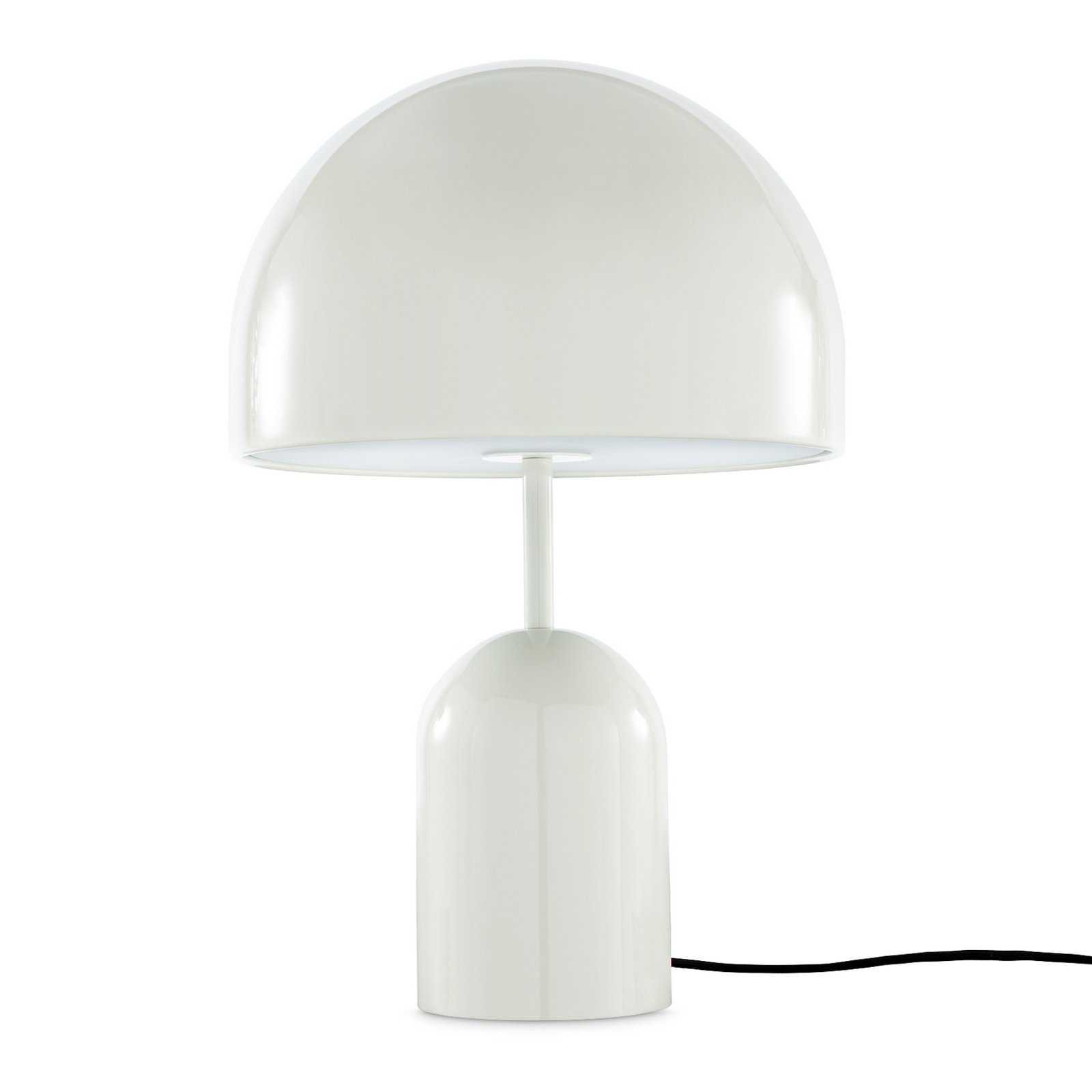 Tom Dixon LED table lamp Bell, light grey, height 43 cm, steel