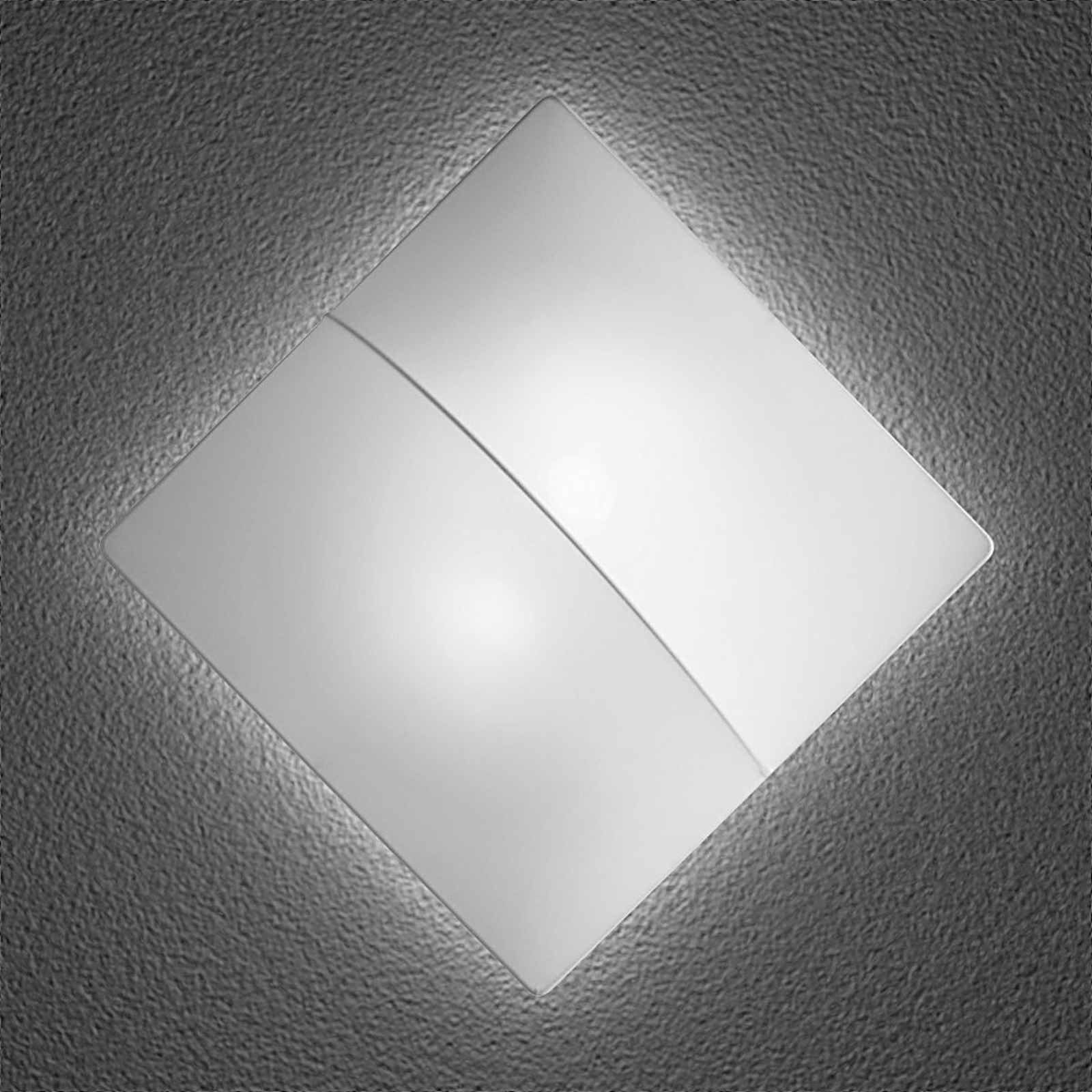 Nelly S - square wall light with fabric 60 cm